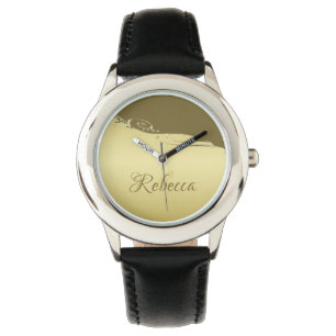 Montre Métal or de luxe décoratif sur or militaire