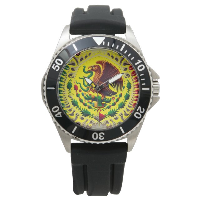 Montre Mexique en abstraction (devant)