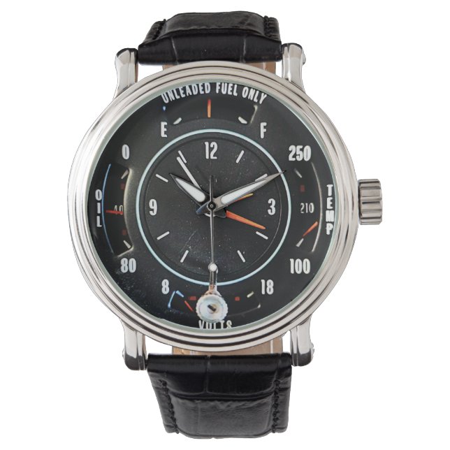 Montre Mid 1970s Classic Car Clock With Gauges (devant)