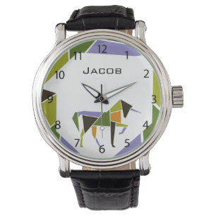 Montre MidCentury Nom moderne Unicorne Puissant animal