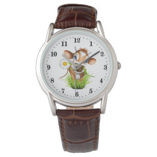Montre mignon amateur de vache animal Watch
