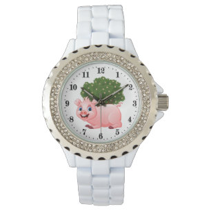 Montre mignon amoureux de porc animal Watch