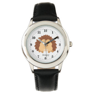 Montre mignon enfants amateurs de hérisson ajouter nom u