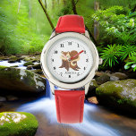 Montre mignon enfants amoureux d'écureuil ajouter le nom<br><div class="desc">mignon enfants amoureux d'écureuil ajouter nom Watch</div>