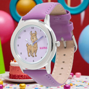 Montre Mignon Lama Animal Alpaga Féminin Enfants