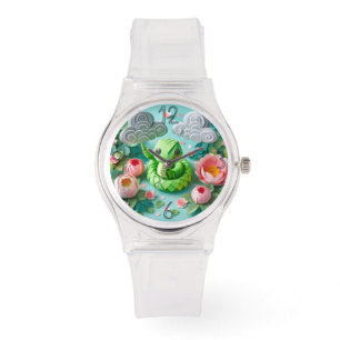 Montre Mignon serpent du Nouvel An chinois en origami WGW