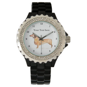 Montre Mignon teckel chien chiot animal familier amateur