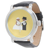 Montre Mignonne couple mariage (Incliné)