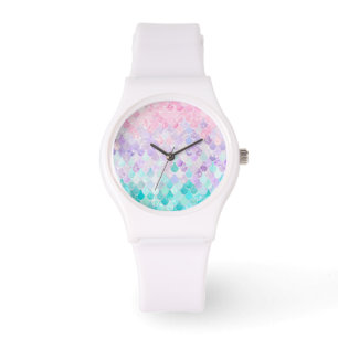 Montre mignonne de sports de filles de sirène,
