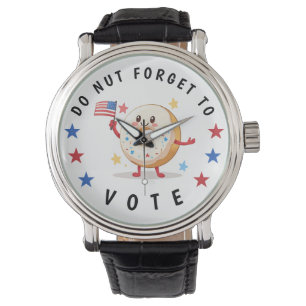 Montre Mignonne Donut n'oublie pas de voter - Elections a