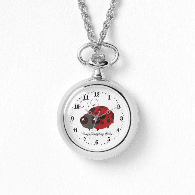 Montre mignonne folle ladybug lover ajouter du texte (Recto)
