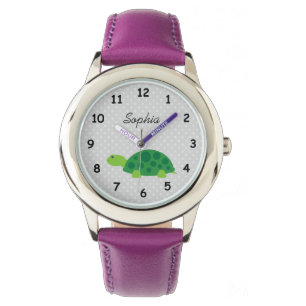 Montre mignonne nommée personnalisée de filles d