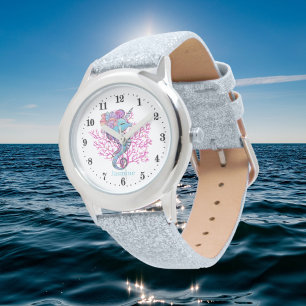 Montre mignonne plage licorne hippocampe ajouter nom