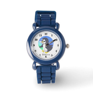 Montre mignons enfants pingouins unisex amants ajouter no