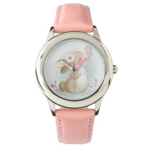 Montre Mignons Lapin Et Papillon
