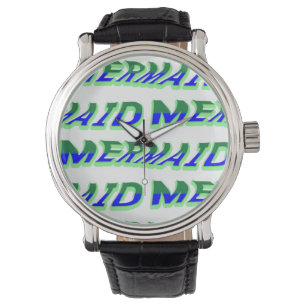 Montre Mikitiez océanique sirène venus bleu mer
