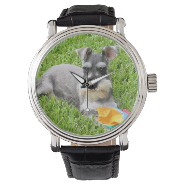 Montre Miniature Schnauzer Wrist Watch (devant)