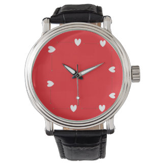 Montre Minimal Red Heart Watch – Elegant Love Design