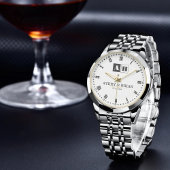 Montre Minimalist Couples’ Personalized  Names Initials 