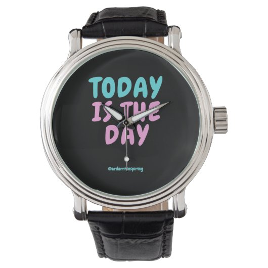 Montre Mode expressive de typographie (devant)