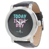 Montre Mode expressive de typographie (Incliné)