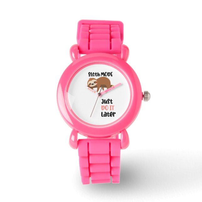 Montre Mode Sloth, faites-le plus tard (Recto)