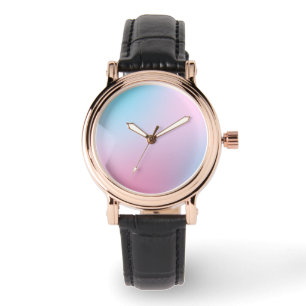 Montre Mode Turquoise rose bleu féminin contemporain