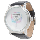 Montre Modèle de conception aquarelle modifiable – Votre  (Incliné)