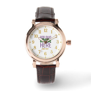 MONTRE MODÈLE DE TEXTE D'IMAGE BLANCHE SIMPLE MODERNE