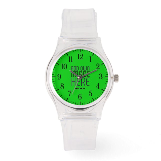 MONTRE MODELE DE TEXTE D'IMAGE VERT CITRON CLAIR MIGNON É (Recto)