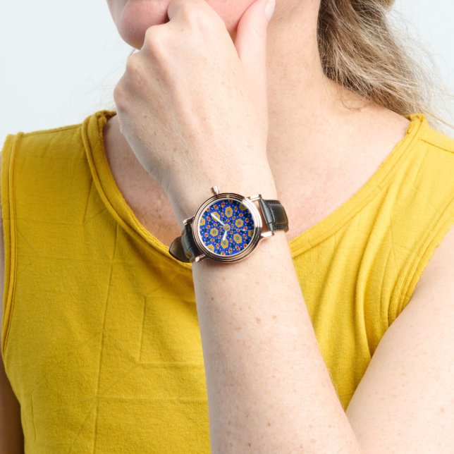 Montre Modèle floral esthétique (Poignet)
