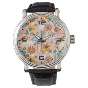 Montre Modèle floral peint à la main-23136