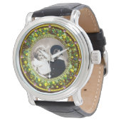 Montre Modèle photo FLORENTINE VERT FLORAL CROWN (Incliné)