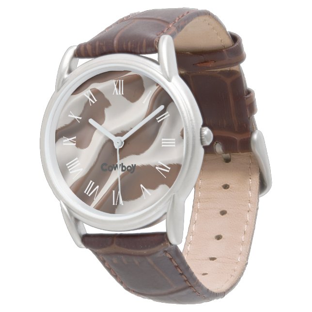 Montre Modern Luxury Elegant Faux Cow Leather Collection (Incliné)