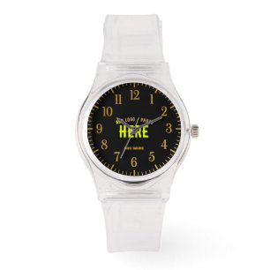 MONTRE MODERNE ET MODERNE PERSONNALISABLE NOIR VÉRIFIÉ