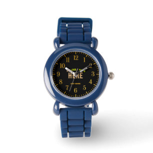 MONTRE MODERNE ET MODERNE PERSONNALISABLE NOIR VÉRIFIÉ