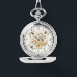 Montre Moderne Fleur sauvage Floral Bee Élégante Chic Wom<br><div class="desc">Moderne Fleur sauvage Floral Bee Stylish Chic Womans Watches dispose d'une aquarelle moderne moderne jaune fleurie fleur sauvage avec des abeilles bosselées. Créé par Evco Studio www.zazzle.com/store/evcostudio</div>