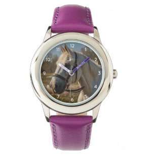 Montre Moderne tendance Beau Cheval Blanc Enfants