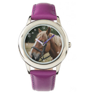 Montre Moderne tendance de beaux chevaux enfants