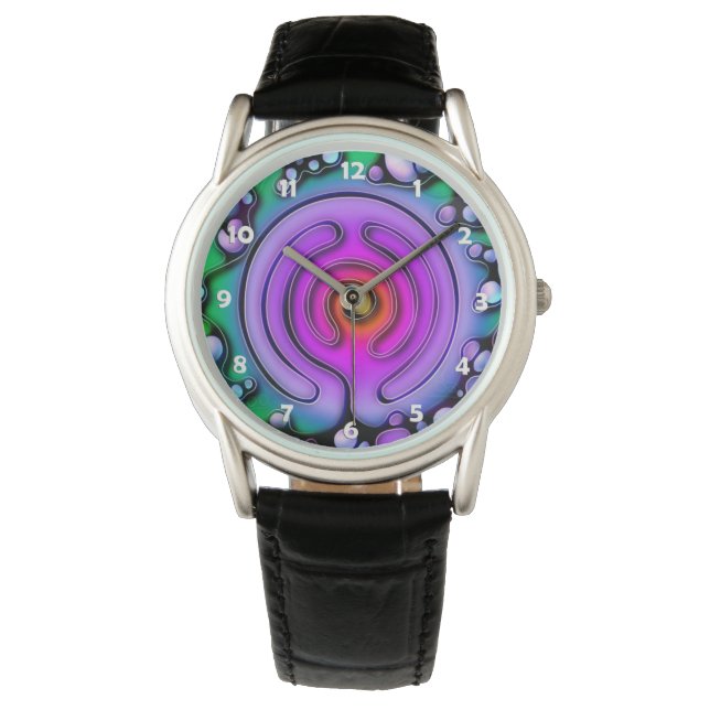 Montre Modes de vie - Art Neurographique Motif 2 (devant)