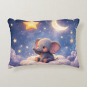 Montre-moi coussin accent éléphant et étoiles (Devant)