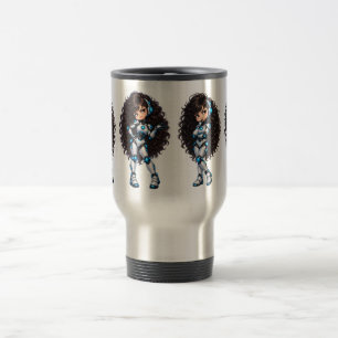 Montre-moi - Tasse de voyage pour filles robots IA