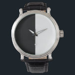 Montre moitié blanc noir moitié noir moitié noir blanc<br><div class="desc">demi-blanc moitié noir, moitié noir moitié blanc, noir et blanc, noir et blanc cassé, noir et blanc cassé, moitié et moitié, unus annus, unus, annus, noir, blanc, moitié, mignonette, vintage, mode, moitié blanc, moitié noir, moitié blanc et noir, contraste, couleur, couleurs, bandes horizontales blanches noires, bandes verticales blanches noires, horizontales,...</div>