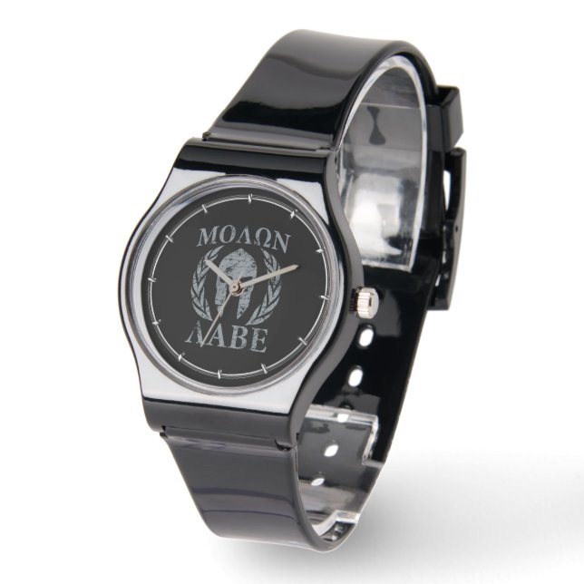 Montre Molon Labe Grunge Armure spartiate (Angle)
