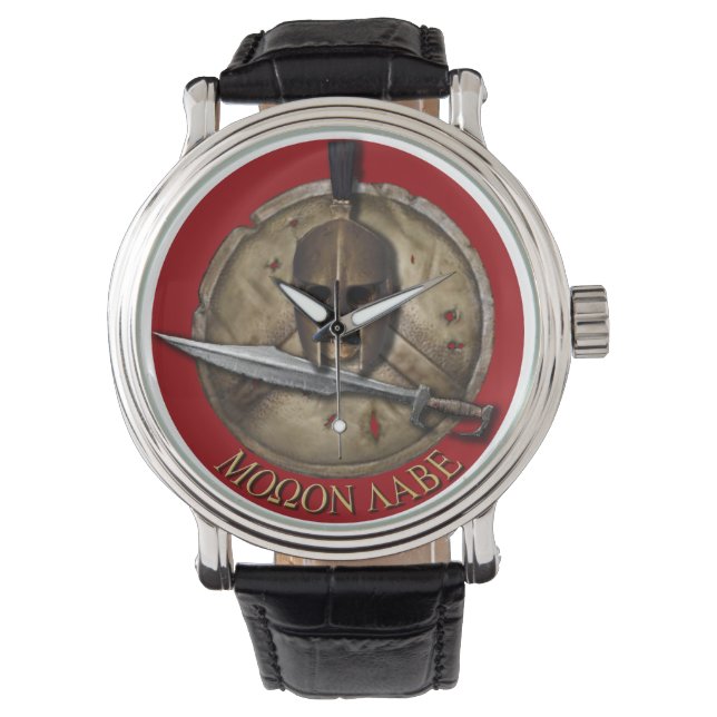 Montre Molon Labe Spartan Helm, Shield and Sword (devant)
