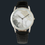 Montre Moment monochrome<br><div class="desc">Monochrome Momentum IV par Juin Erica Vess. Dispose de lignes et de formes dispersées dans des tons neutres.</div>