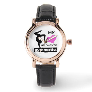 Montre Mon coeur appartient à la gymnastique