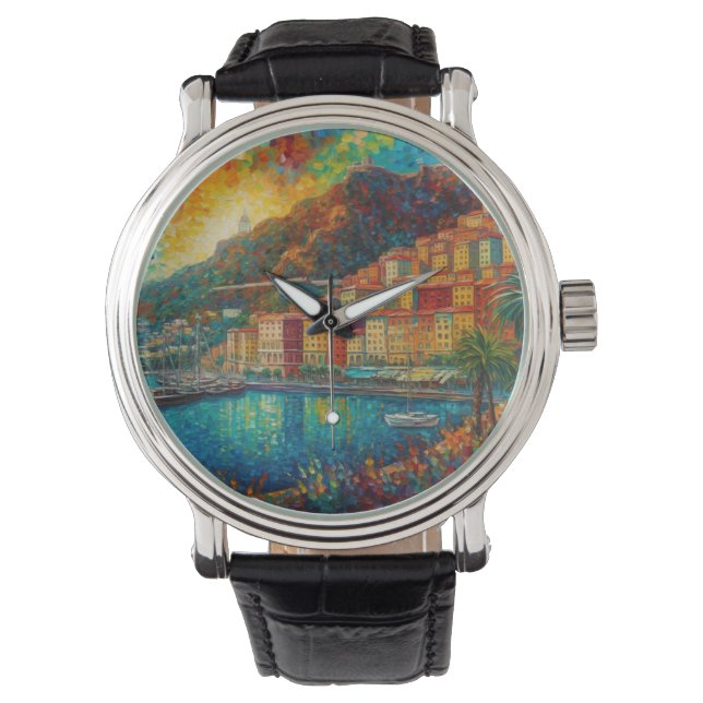 Montre Monaco, Monte-Carlo Bay en style van Gogh (devant)