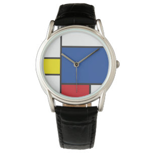 Montre Mondrial Minimaliste Géométrique De Stijl Art Mode