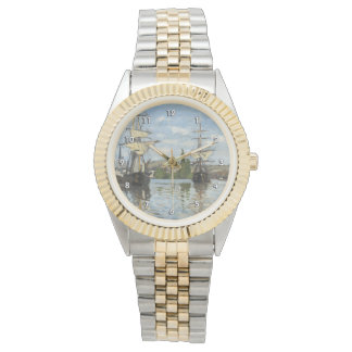 Montre Monet Ships équitation sur la Seine Art